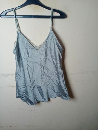 Light Blue Lace Trim Cami