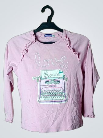 Original Marines Chemise rose à manches longues avec motif machine à écrire