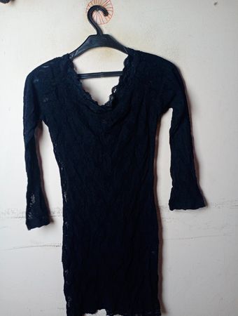 BESIRED Black Lace Dress