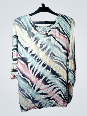 Damen-Tunika mit Zebra-Muster