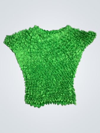 Green Ruffled Top