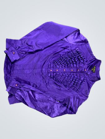 Purple Silk Blouse