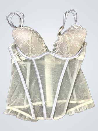 Sheer Lace Corset Top