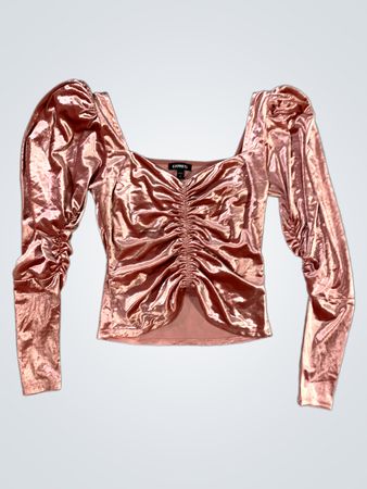 Pink Velvet Top
