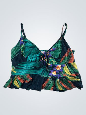 Trons of Peace Tropical Print Bra Top
