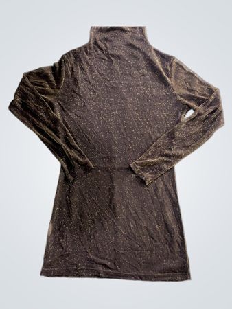 Brauner Glitzer-Oberteil