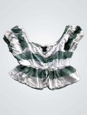 Rue 21 Gestreifter Peplum-Top