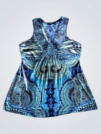 APT.9 Blau Paisley Kleid