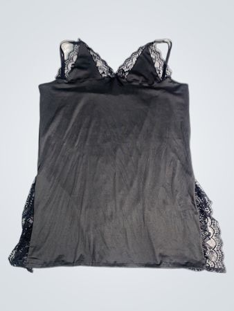 Damen schwarze Spitzendekor Camisole