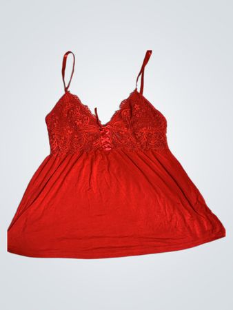 daisy lucile Rote Spitzen-Camisole