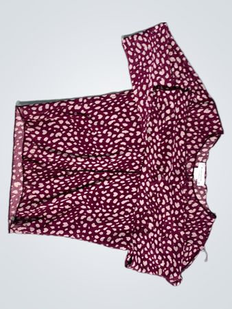 Kirious Purple Polka Dot Top