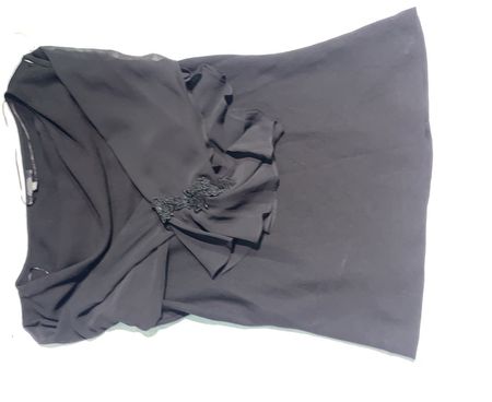 Dressbarn Collection Schwarzes Verziertes Top