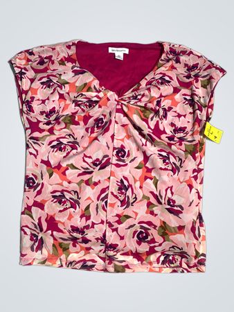 Liz Claiborne Floral Print V-Neck Top