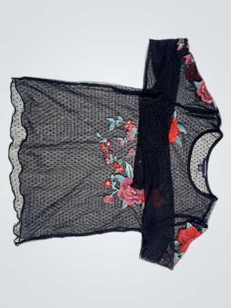 American Eagle Outfitters Besticktes Mesh-Top