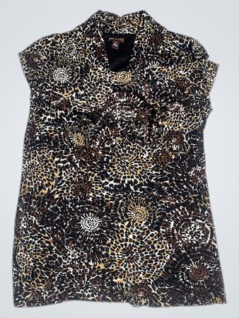 Dana Buchman Tierdruck-Bluse