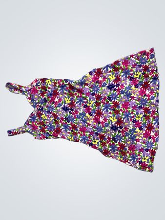 Floral Rayon Kleid