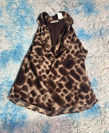 WORTHINGTON Animal Print Sleeveless Top