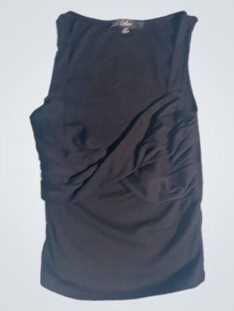 Lulus Schwarzes Raffung Tanktop