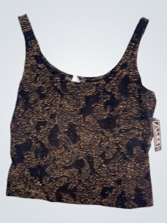 Alex Evenings Schwarzes Metallic-Top