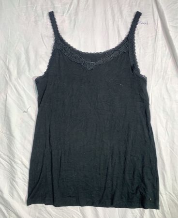 Mossimo Supply Co. Schwarzes Spitzenbesatz-Cami