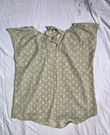 Lauren Conrad LC Floral Print Tie Back Top