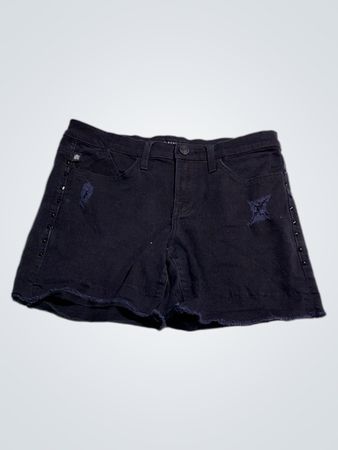 Rock & Republic Schwarze Nieten-Jeansshorts