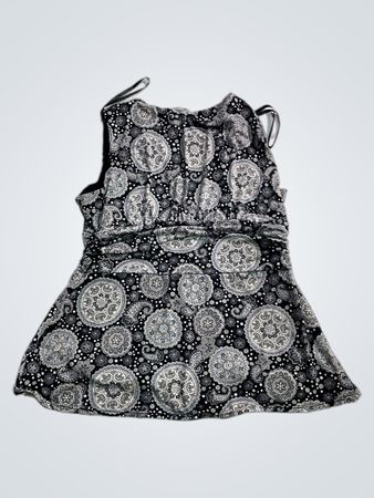 Ronni Nicole Schwarz-weißes Paisleymuster-Kleid