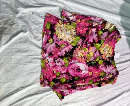 Brittany Black Floral Print Top