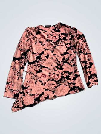 JAIPUR Floral Print Wrap Top