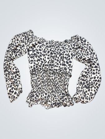 Animal Print Long Sleeve Top