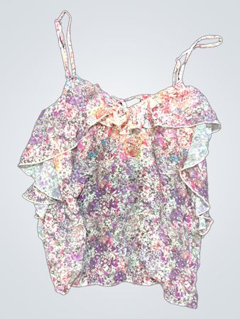 Floral Ruffled Top