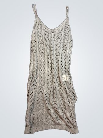 Gray Crochet Dress