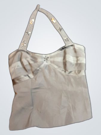Gray Embellished Top