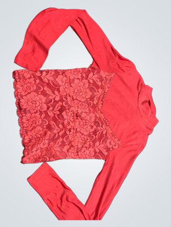 Red Lace Top