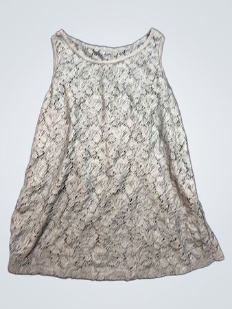 Gray Lace Tank Top