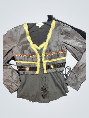 Gray Pirate Shirt and Vest Costume