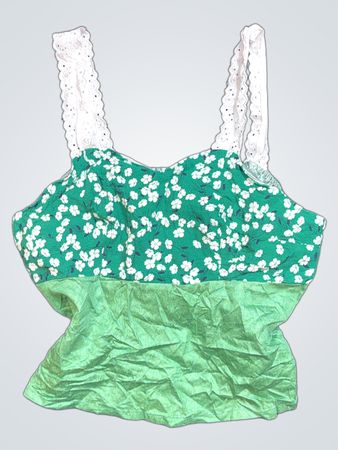 Green Floral Top