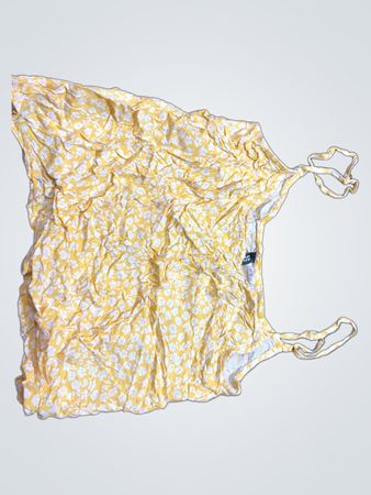 Yellow Floral Tank Top