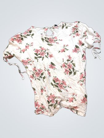 Floral Tie-Side Top