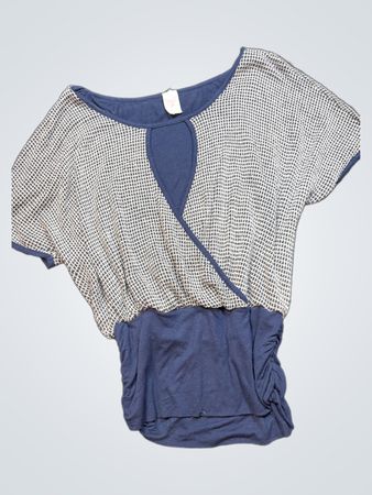 Blue and White Top