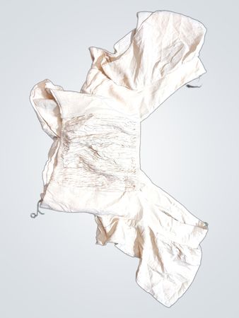 Wrinkled Cream-Colored Garment
