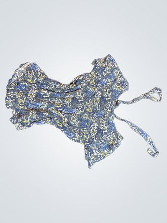 Floral Blue Top