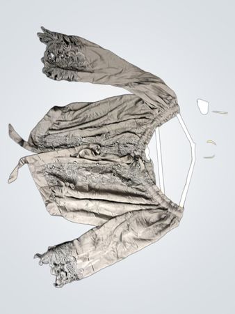 Gray Embroidered Blouse