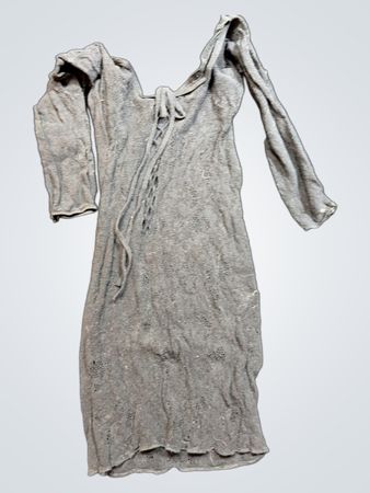 Gray Long-Sleeve Dress