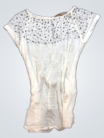 White Embellished Top