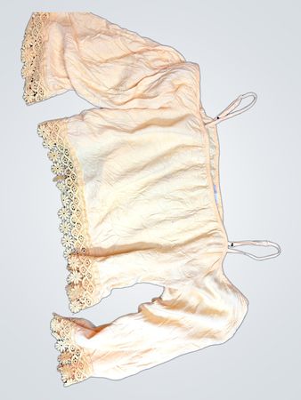 Women's Yellow Lace Trimmed Blouse