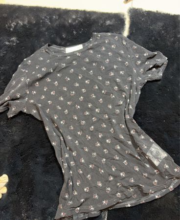 Gray Floral T-Shirt