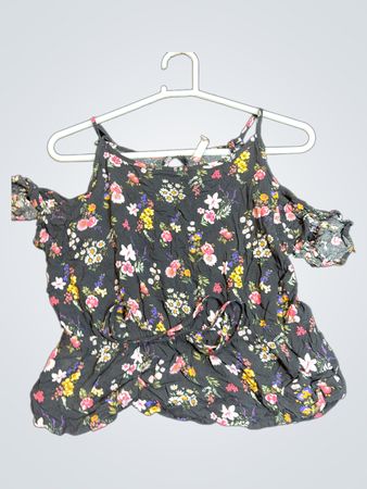 Blouse with Floral Pattern