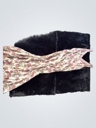 Blumenmuster Kleid