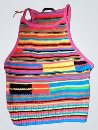 Mehrfarbig gestreiftes Tanktop